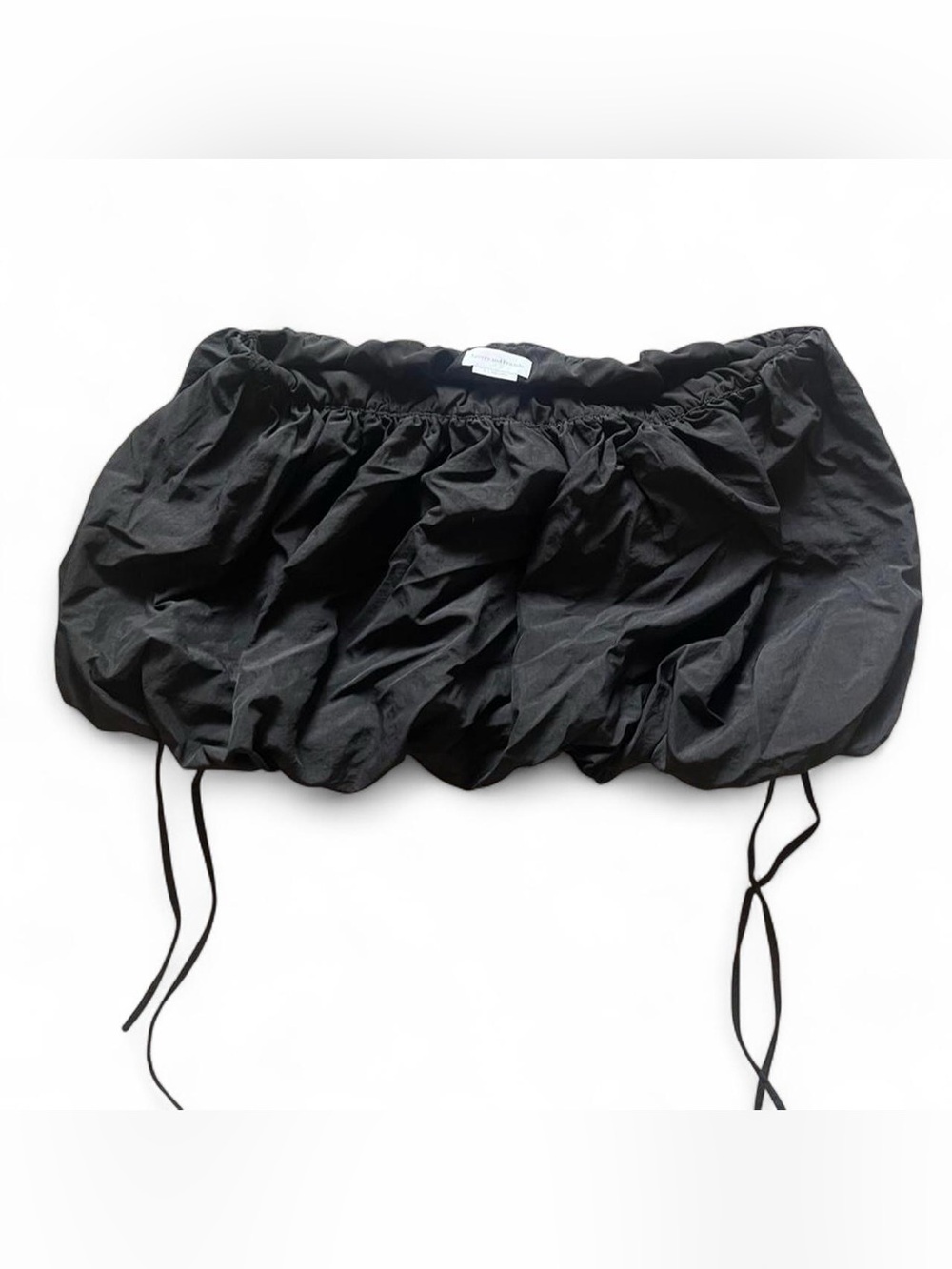 Lovers + Friends Black Bubble Drawstring Shorts